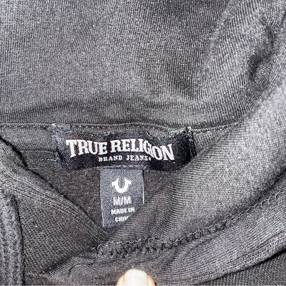 True Religion World Tour Buddha Hoodie Black Red | Men’s M - Picture 3 of 4